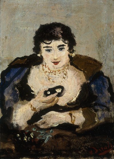 Vrouw in het theater door Andre Derain
