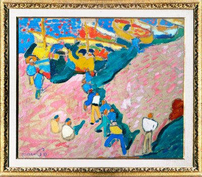 Vissers bij Collioure door André Derain door Andre Derain