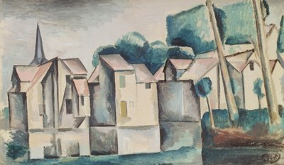 Huizen aan het water door Andre Derain