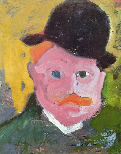Portrait of Maurice de Vlaminck (1876-1958) 1905 (oil on canvas) door Andre Derain