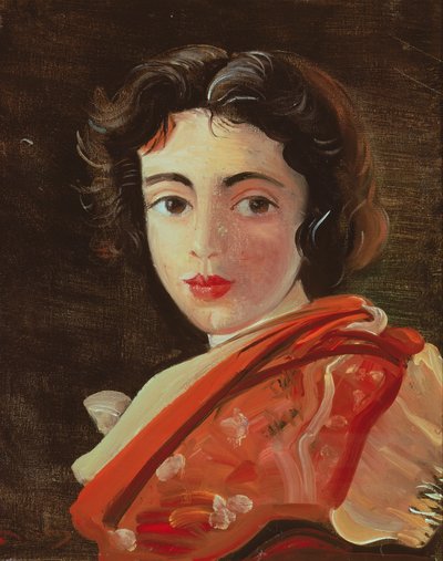 Portret van Mlle. Aunie door Andre Derain