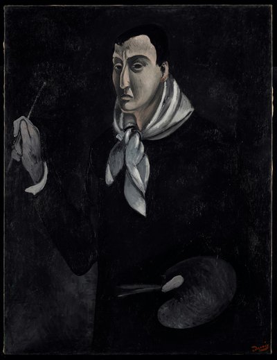 Portret van de kunstenaar, ca. 1912-14 (olieverf op doek) door Andre Derain