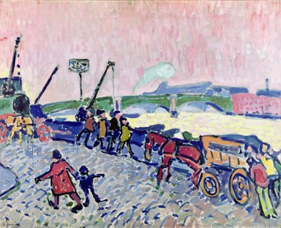 De brug bij Chatou door Andre Derain