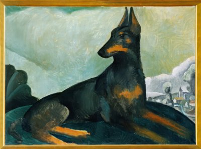 De hond van de kunstenaar door Andre Derain