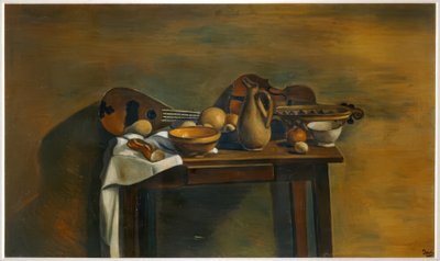 De versierde tafel door Andre Derain