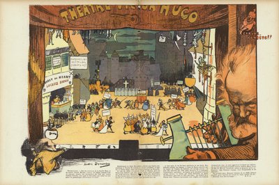 Eeuwfeest van de geboorte van Victor Hugo, illustratie voor Le Rire door Andre Devambez