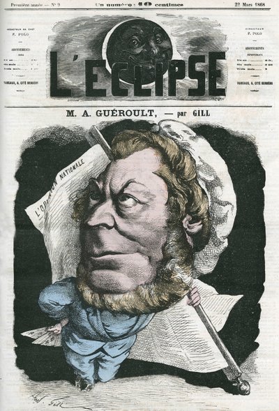 Adolphe Georges Gueroult door Andre Gill