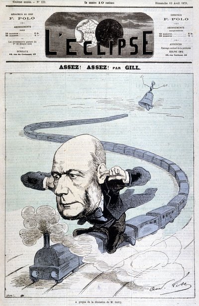 Cartoon over het ontslag van de heer Grévy - door Gill, in 