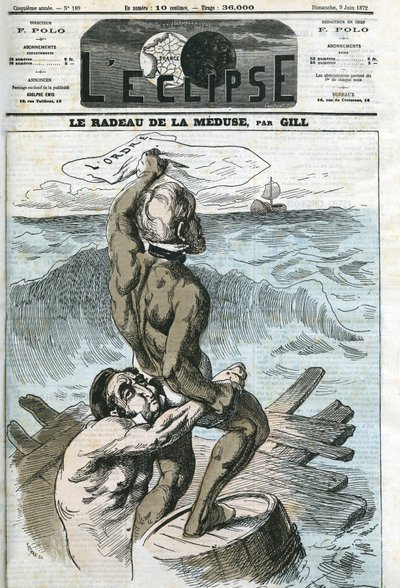 Eugene Rouher (1814-1884), en Clement Duvernois (1836-1879), Franse politici. Omslag in L