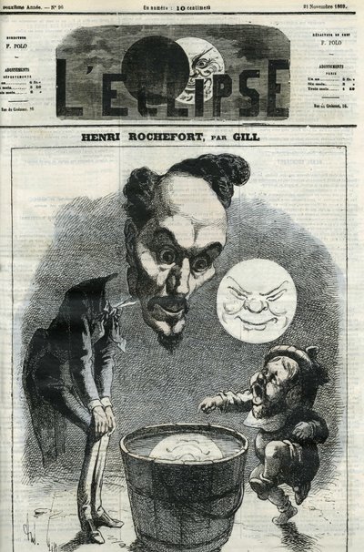 Henri Rochefort (1831-1913), Franse journalist, schrijver en politicus. Omslag in L