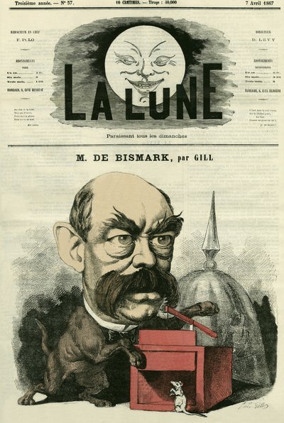 Portret van Otto von Bismarck (1815-1898), Duitse kanselier door Andre Gill