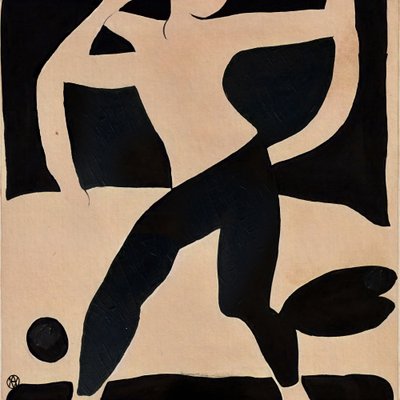 Dynamische abstracte figuur door André Viana