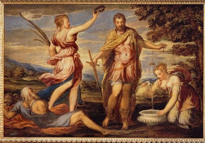 Scipio Africanus Rond 1555/60 door Andrea (fl.1527/30-63) Schiavone