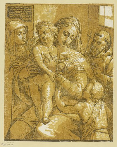 Maria met het Christuskind door Andrea Andreani
