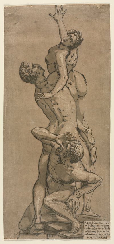 De Ontvoering van een Sabijnse Vrouw door Andrea Andreani