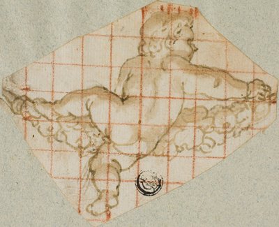 Putto met slinger door Andrea Lilio