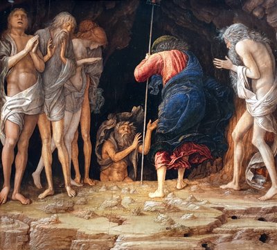 De afdaling van Christus in het voorgeborchte door Andrea Mantegna