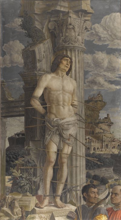Het Martelaarschap van Sint Sebastiaan door Andrea Mantegna