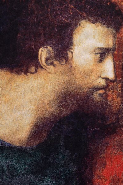 Abdij van Tongerlo. Laatste Avondmaal. 1506-1507. (detail) door Andrea Solario