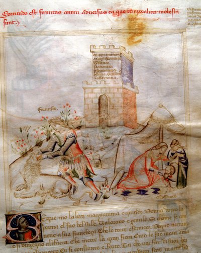 Allegorie van moed met Samson die de leeuw verscheurt en Judith die Holoferne onthoofdt in 