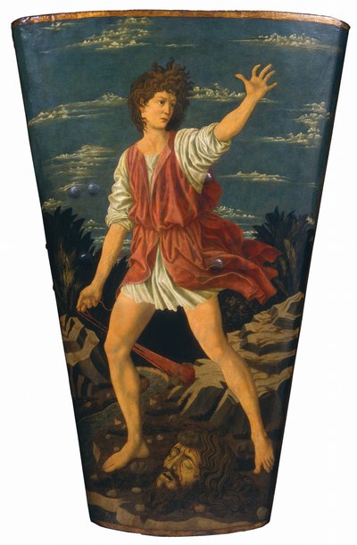 David met het hoofd van Goliath door Andrea del Castagno