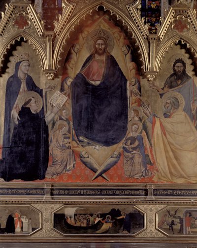 Het Strozzi Altaarstuk, 1357 (detail) door Andrea di Cione Orcagna