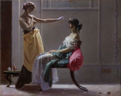 Venus maakt de gordel vast voor Juno door Andrea the Elder Appiani
