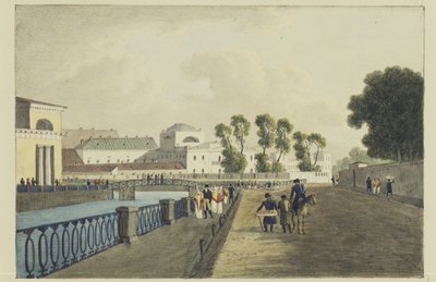 Het Apraksin Huis aan de Fontanka Rivier, 1821-1822 door Andrei Yefimovich Martynov