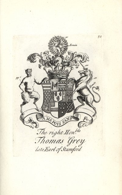 Wapen en wapenrusting van de zeer eerbiedwaardige Thomas Grey, 2e Graaf van Stamford door Andrew Johnston