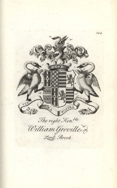 Wapen en wapenrusting van de zeer eerbiedwaardige William Greville, 7e Baron Brooke door Andrew Johnston