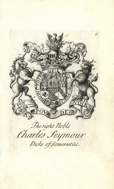 Wapen en wapenrusting van de zeer edele Charles Seymour, 6e hertog van Somerset door Andrew Johnston