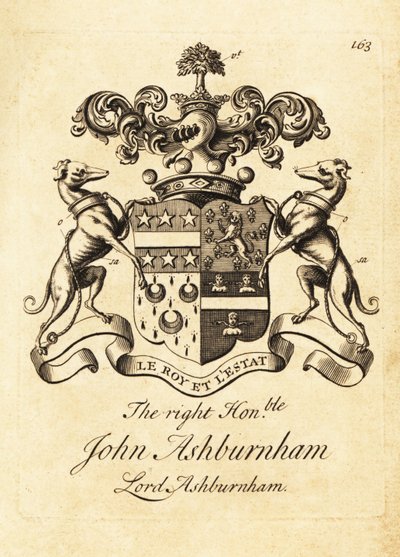 Wapen van de Zeer Eerwaarde John Ashburnham, Heer Ashburnham door Andrew Johnston