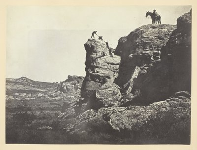 Hoge Bluffs, Zwarte Buttes door Andrew Joseph Russell
