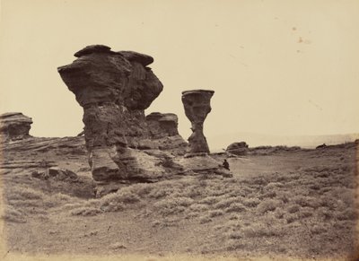 Plaat 12. Dial Rock, Red Buttes,1869 (foto) door Andrew Joseph Russell