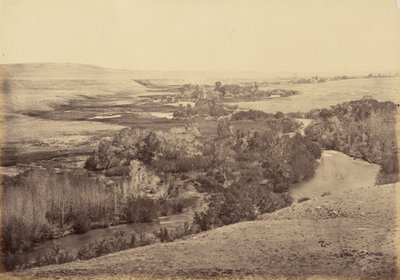 Plaat 18. Vallei van de Little Laramie River,1869 (foto) door Andrew Joseph Russell