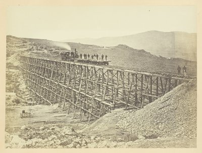 Trestle Work, Promontroy Point, Salt Lake Valley door Andrew Joseph Russell