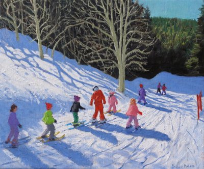 Skiles voor kinderen, Courchevel naar La Tania, 2019 door Andrew Macara
