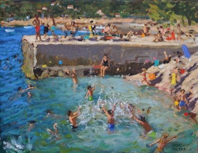 Plezier in de Zee, Rovinj, Kroatië, 2016 door Andrew Macara