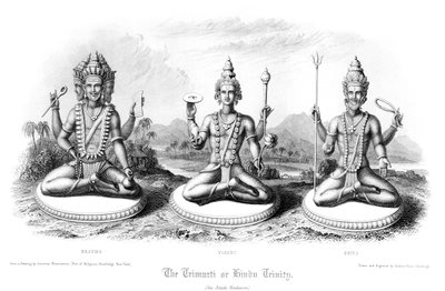De Trimurti of Hindoeïstische Drie-eenheid door Andrew Thomas