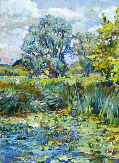 Impressionistische lelievijver door Andrii Kutsachenko
