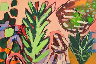 Levendige botanische vormen door Angela Maritz