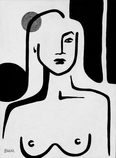 Minimalistisch naaktportret door Angela Seear