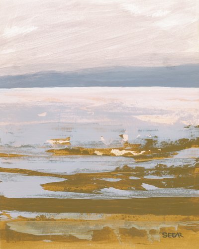Rustig abstract landschap door Angela Seear