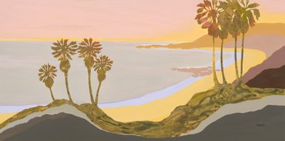 Het rustige Palm Beach door Angela Seear