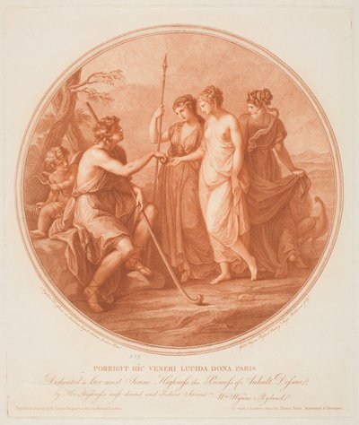 Het oordeel van Paris door Angelica (after) Kauffman