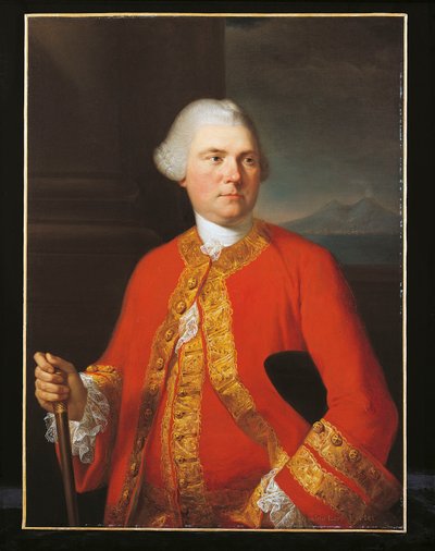 Portret van Brownlow, 9e graaf van Exeter door Angelica Kauffman