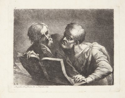 Den to gamle studerende door Angelica Kauffmann