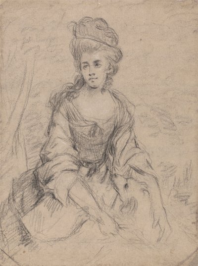 Portret van een dame door Angelica Kauffmann