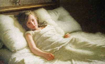 Verkocht meisje (Teleurgesteld) door Angelo Morbelli