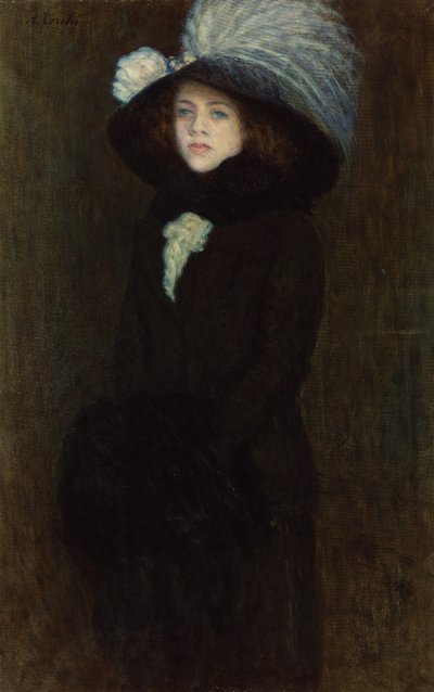Portret van een Jonge Dame door Angelo Torchi